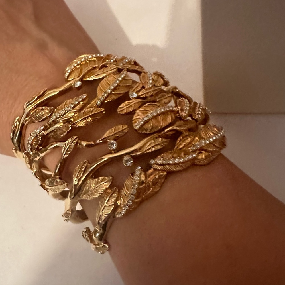 Large gold style bracelet